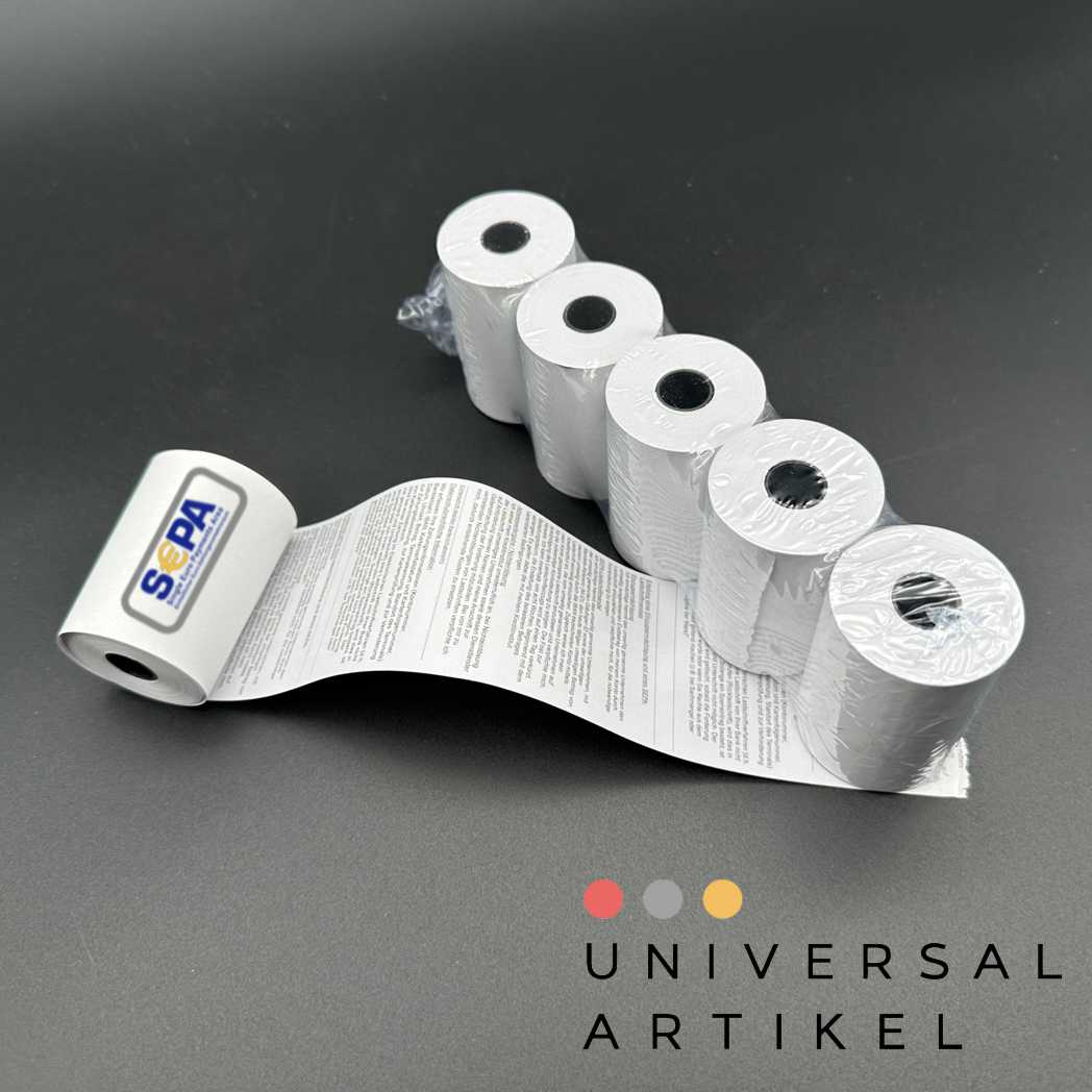 thermorollen 57mm sepa lastschrift