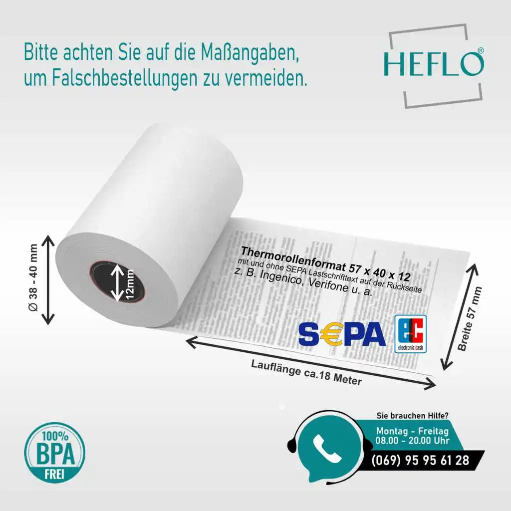 HEFLO-EC-Cash-Thermorolle-57x40x12-18m-Sepa Lastschrift