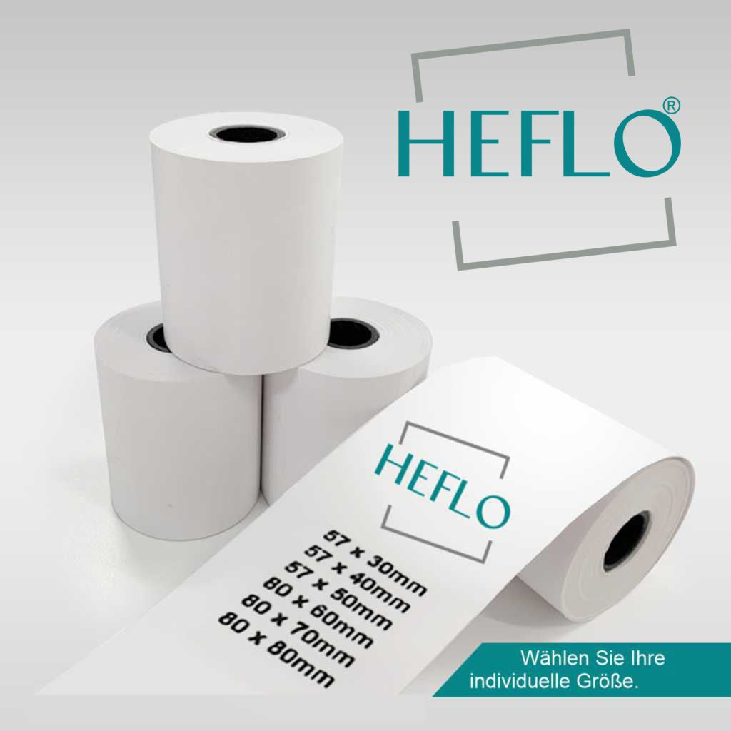 HEFLO Thermorollen 57mm x 30mm bis zu 80mm x 80mm